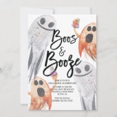 Invitation Fête d'Halloween pour fantôme unique (Devant)