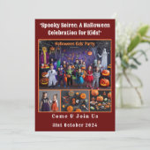 Invitation Fête d'Halloween pour les enfants (Debout devant)
