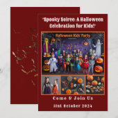 Invitation Fête d'Halloween pour les enfants (Devant / Derrière)