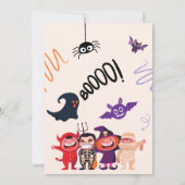 Invitation Fête d'Halloween pour les petits monstres ! Fête d (Dos)