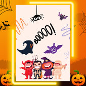 Invitation Fête d'Halloween pour les petits monstres ! Fête d