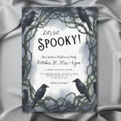 Invitation Fête d'Halloween Raven Éffrayante