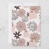 Invitation Fête d'Halloween rose (Dos)