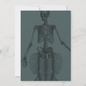 Invitation Fête d'Halloween sombre pour Mermaid Skeleton (Dos)