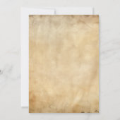 Invitation Fête d'Halloween sorcière ou démoniste (Dos)