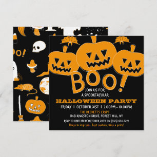 Invitation Fête d'Halloween Spéciale