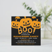 Invitation Fête d'Halloween Spéciale (Debout devant)