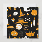 Invitation Fête d'Halloween Spéciale (Dos)