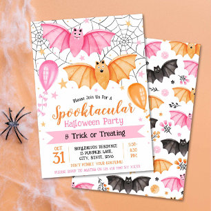 Invitation Fête d'Halloween Spooktaculaire et Trick ou Traite