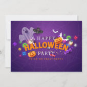 Invitation Fête d'Halloween Spooktacular (Dos)