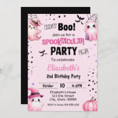 Invitation Fête d'Halloween Spooktacular (Devant / Derrière)