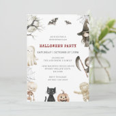 Invitation Fête d'Halloween Spooktacular (Debout devant)