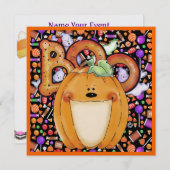 Invitation Fête d'Halloween - SRF (Devant / Derrière)