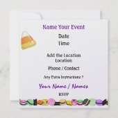 Invitation Fête d'Halloween - SRF (Dos)