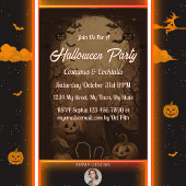 Invitation Fête d'Halloween Victorale vintage