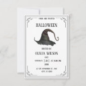 Invitation Fête d'Halloween Vintage beige (Devant)