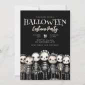 Invitation Fête d'Halloween Vintage et sombre (Devant)