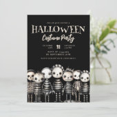 Invitation Fête d'Halloween Vintage et sombre (Debout devant)