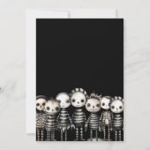 Invitation Fête d'Halloween Vintage et sombre (Dos)