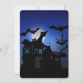 Invitation Fête d'Halloween Vintage Gothique (Dos)