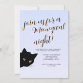 Invitation Fête d'Halloween violet, orange et noir (Devant)
