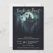 Invitation Fête d'Halloween Witchy (Devant)