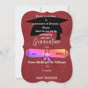 Invitation Fête d'hier