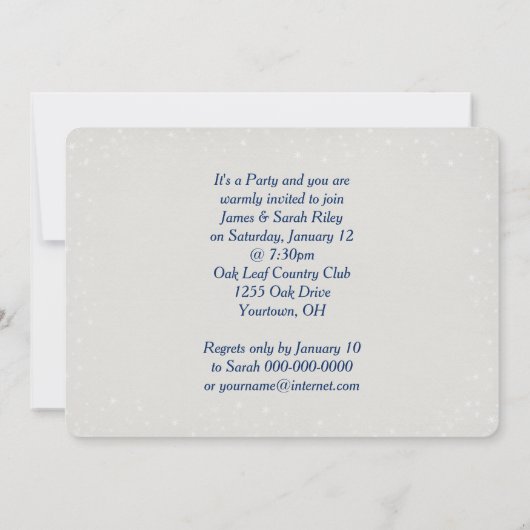 Invitation Fête d'hiver (Dos)