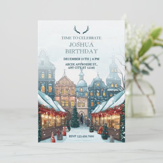 Invitation Fête d'hiver du village (Debout devant)