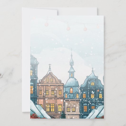 Invitation Fête d'hiver du village (Dos)