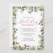 Invitation Fête d'hiver Fête de Noël Botanique (Devant)