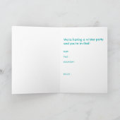Invitation fête d'hiver indie (Intérieur)