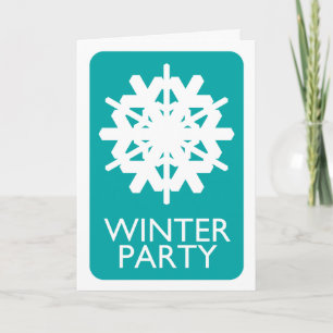 Invitation fête d'hiver indie