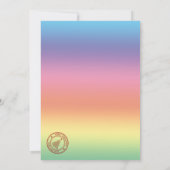 Invitation Fête d'hiver joli cerf forêt de Noël (Dos)