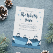 Invitation Fête d'hiver minimaliste