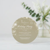 Invitation Fête d'hiver White Gold (Debout devant)