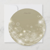 Invitation Fête d'hiver White Gold (Dos)