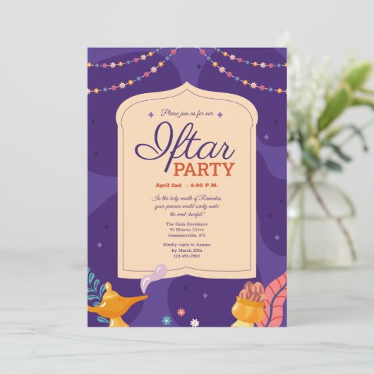 Invitation Fête d'Iftar (Debout devant)