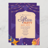 Invitation Fête d'Iftar (Devant / Derrière)