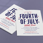 Invitation Fête d'Indépendance du 14 juillet BBQ