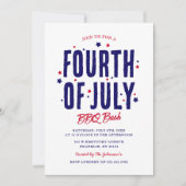 Invitation Fête d'Indépendance du 14 juillet BBQ (Devant)