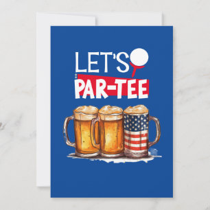 Invitation Fête d'indépendance du 4 juillet Golf 