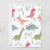 Invitation Fête Dino (Dos)