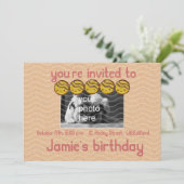 Invitation fête d'invitation (Debout devant)