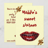 Invitation fête d'invitation (Devant / Derrière)