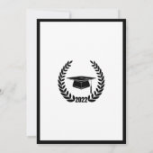 Invitation Fête d'obtention de diplômes de couronnes et de ca (Dos)