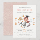 Invitation Fête d'obtention du diplôme d'études préscolaires (Devant / Derrière)