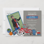 Invitation Fête d'obtention du diplôme d'un garçon de l'école (Devant)