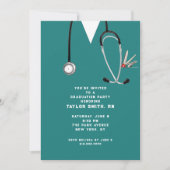 Invitation Fête d'obtention du diplôme d'une école de soins i (Devant)