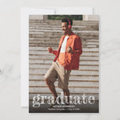 Invitation Fête d'obtention d'un diplôme de photographie mode (Devant)